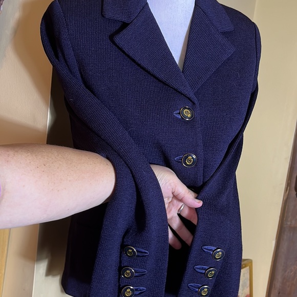 AUSTIN REED Size 8 Santana Knit Feel
Career Navy Blue Military Naval $189 NEW - Picture 7 of 16